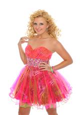 2012 Precious Formals Print Prom Dress P10396